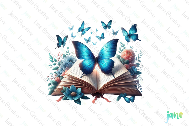 Watercolor Book Clipart Image 18