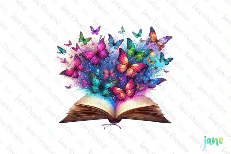Watercolor Book Clipart Image 4