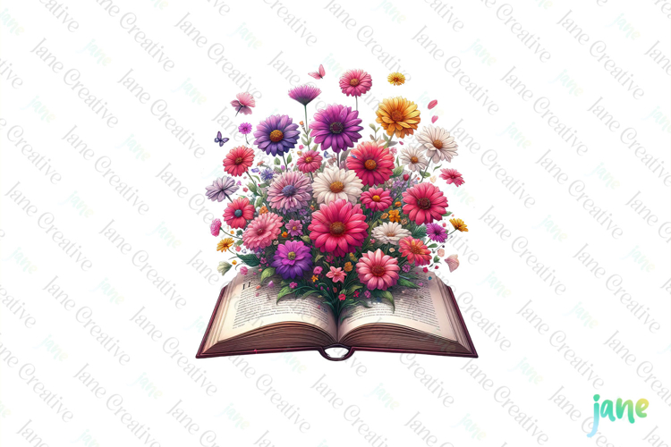 Watercolor Book Clipart Image 3
