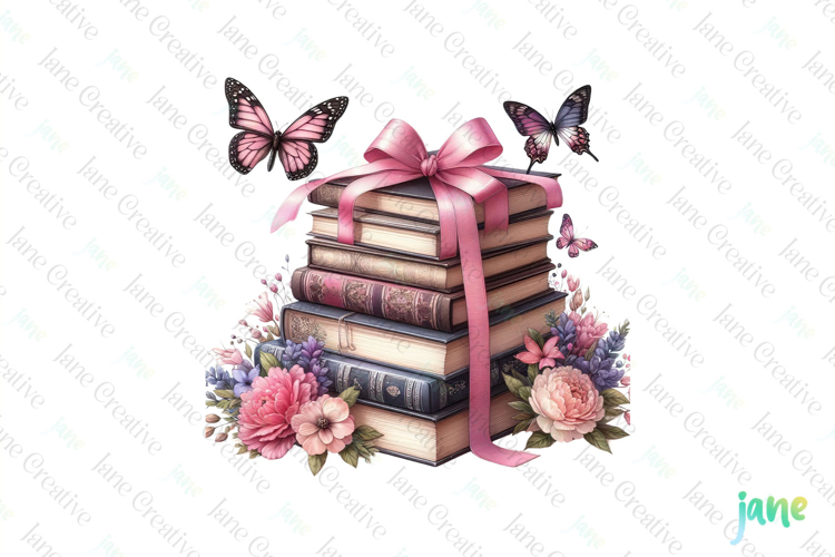 Watercolor Book Clipart Image 24