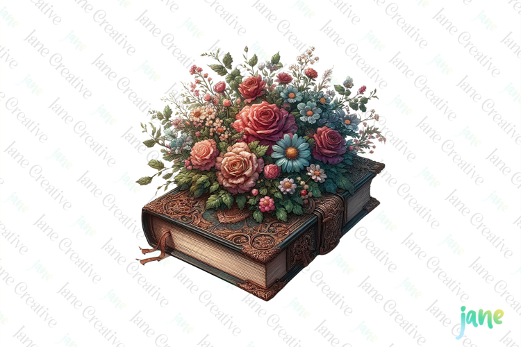 Watercolor Book Clipart Image 23