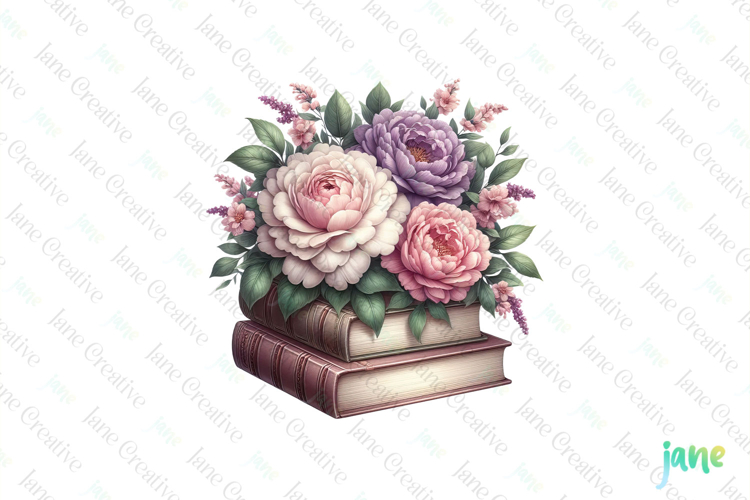 Watercolor Book Clipart Image 21