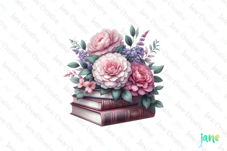 Watercolor Book Clipart Image 22