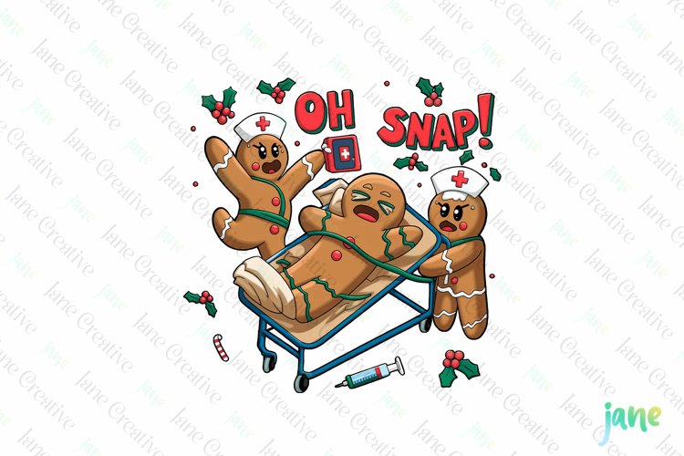 Gingerbread Christmas Quotes Sublimation example image 1
