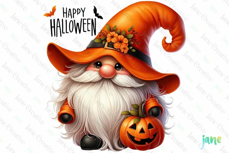 Halloween Gnome Sublimation Clipart