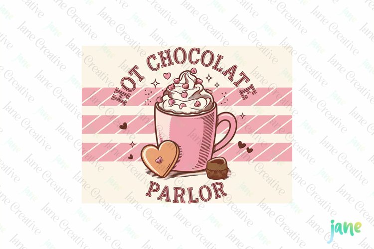 Hot Chocolate Parlor Farmhouse Valentine
