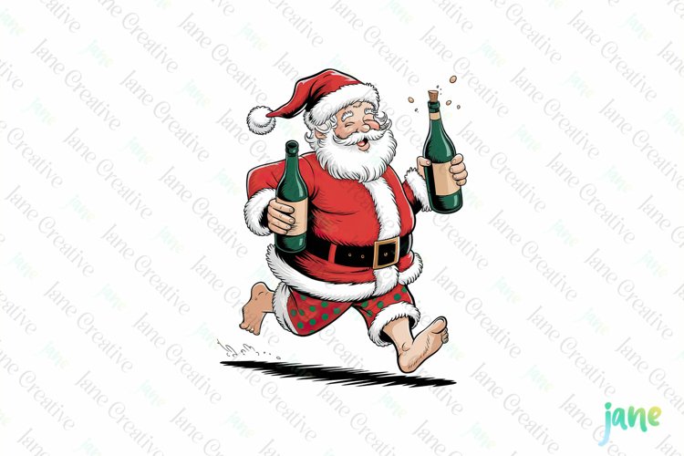 Cute Santa Clipart Image 9