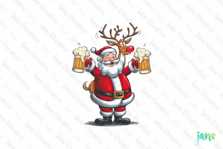 Cute Santa Clipart Image 14