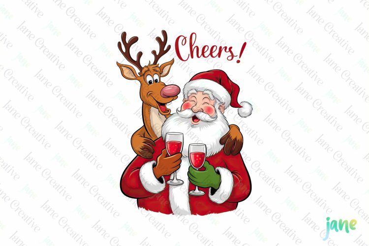 Cute Santa Clipart Image 12