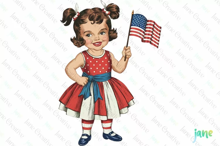 Patriotic Vintage Family Sublimation