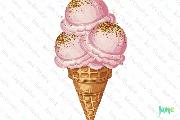Tropical Clip Art Golden Glitter