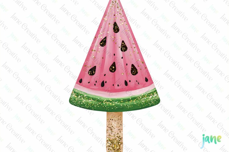 Tropical Clip Art Golden Glitter example image 1