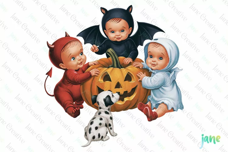 Vintage Old School Children Sublimation Png