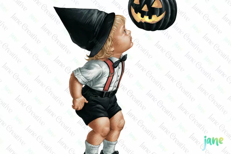 Vintage Old School Children Sublimation Png