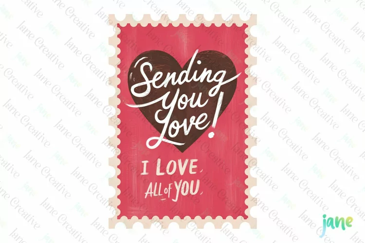 Vintage Valentine Label Sublimation