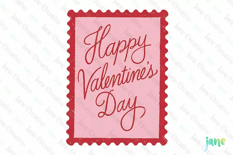 Vintage Valentine Label Sublimation