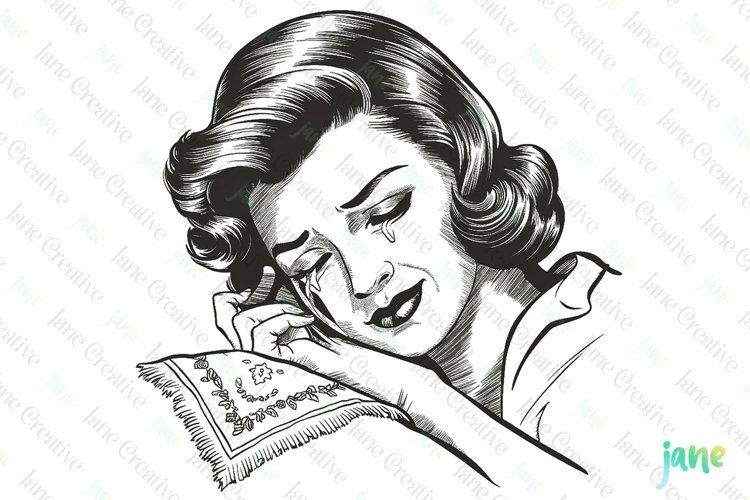 Vintage Woman Illustration Image 3