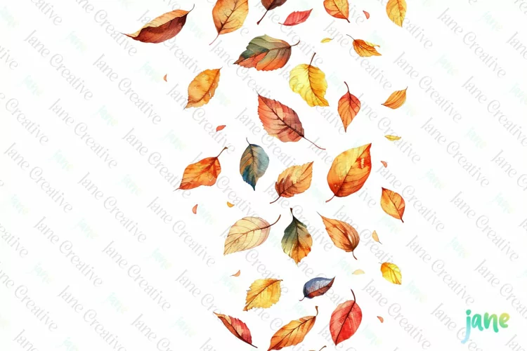 Watercolor Autumn Clipart Sublimation