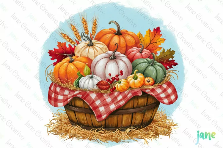Watercolor Fall Clipart