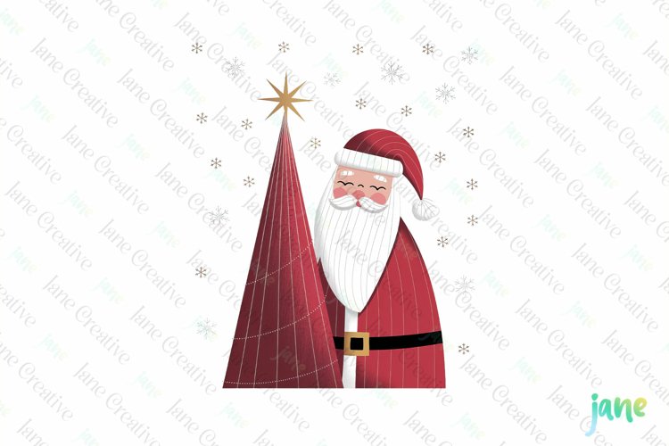 Cute Santa Clipart Image 4