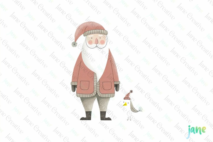 Cute Santa Clipart Image 24