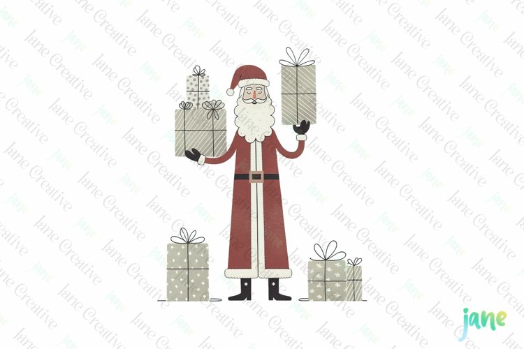 Cute Santa Clipart Image 22