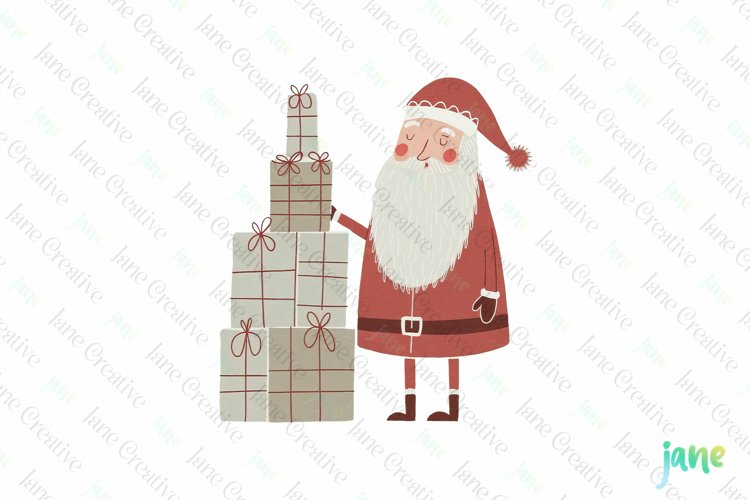 Cute Santa Clipart Image 21