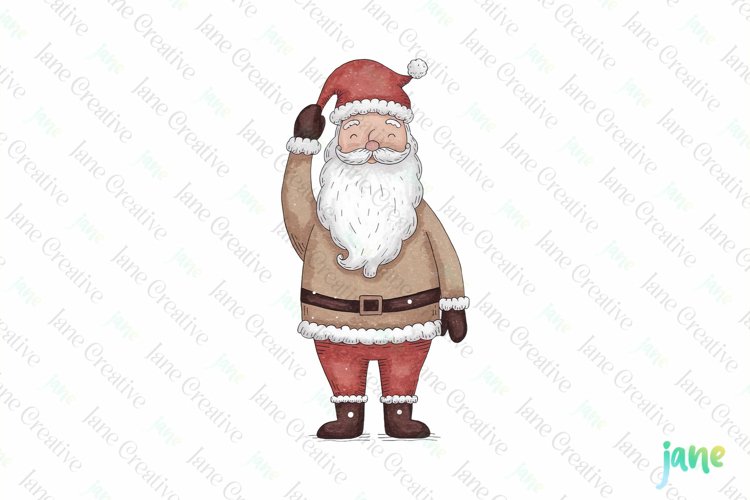 Cute Santa Clipart Image 20