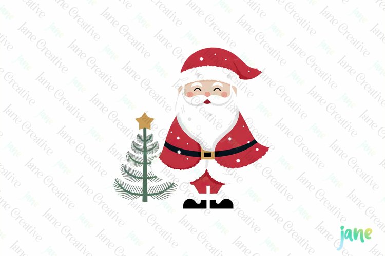 Cute Santa Clipart Image 19