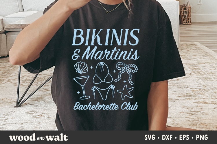 Bikinis   Martinis SVG | Bachelorette PNG | Bach Club Summer