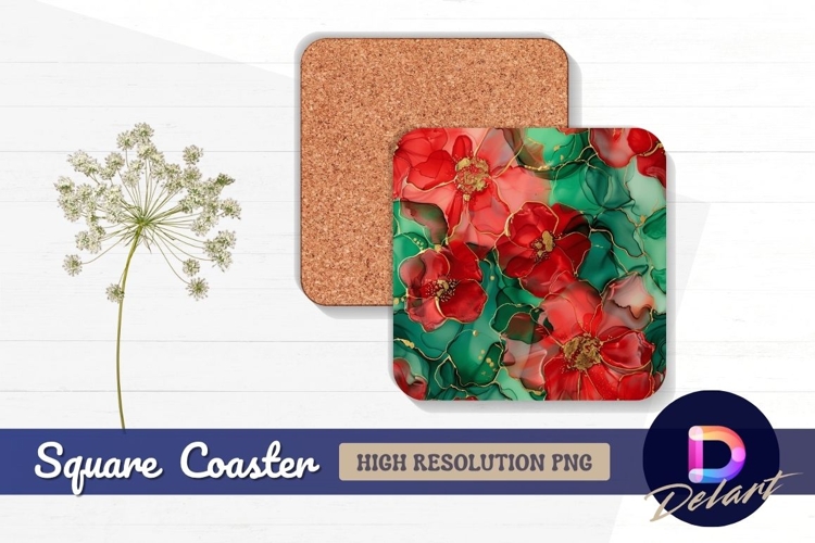 Red Flower Clipart Image 6