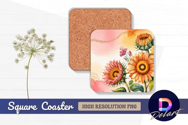 Watercolor Sunflower Clipart Image 16