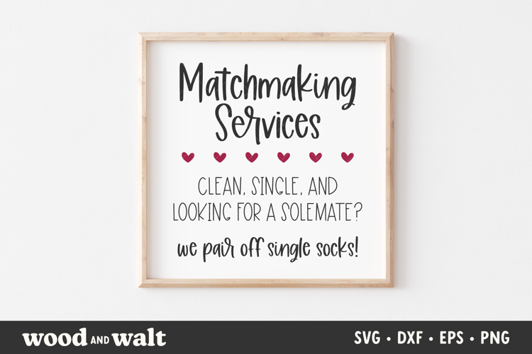 Funny Laundry Sign SVG | Single Socks Cut File