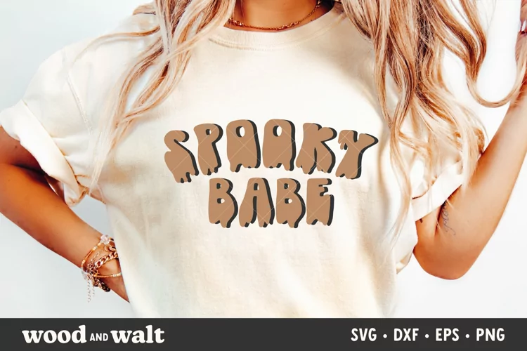 Spooky Babe SVG | Retro Halloween SVG