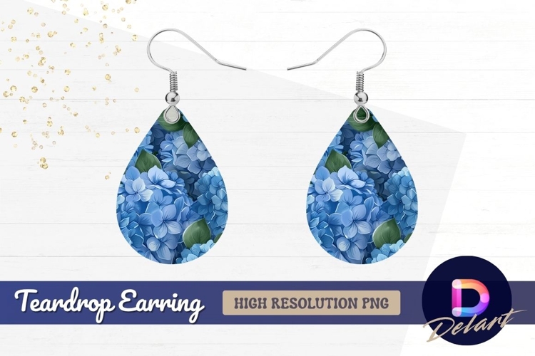 Blue Flowers Clipart Image 12