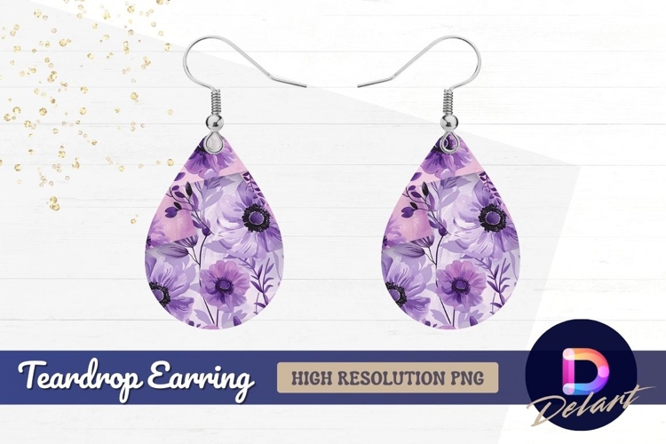 Purple Flower Clipart Image 6