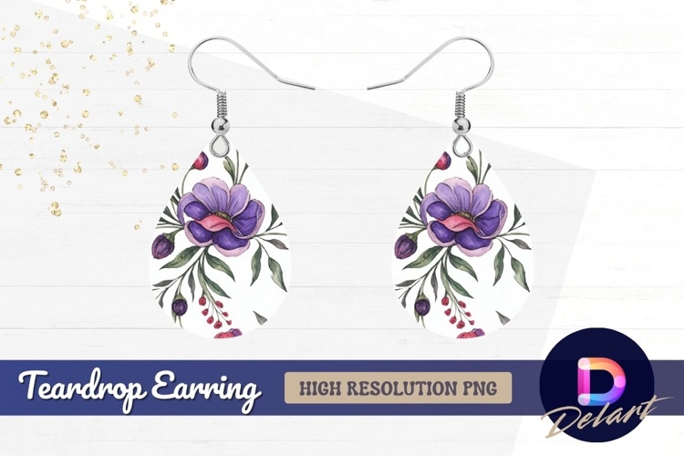 Purple Flower Clipart Image 24
