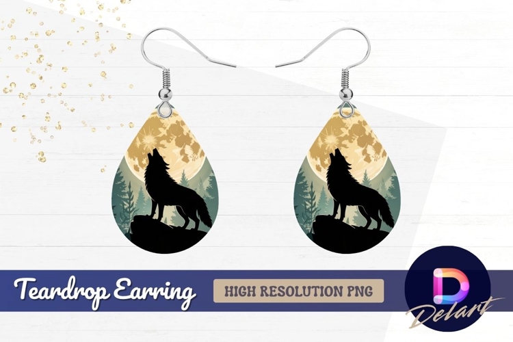 Wolf Howling Silhouette Image 15