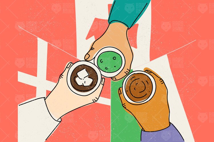 Dual Citizenship Mixed Culture Illustration example image 1