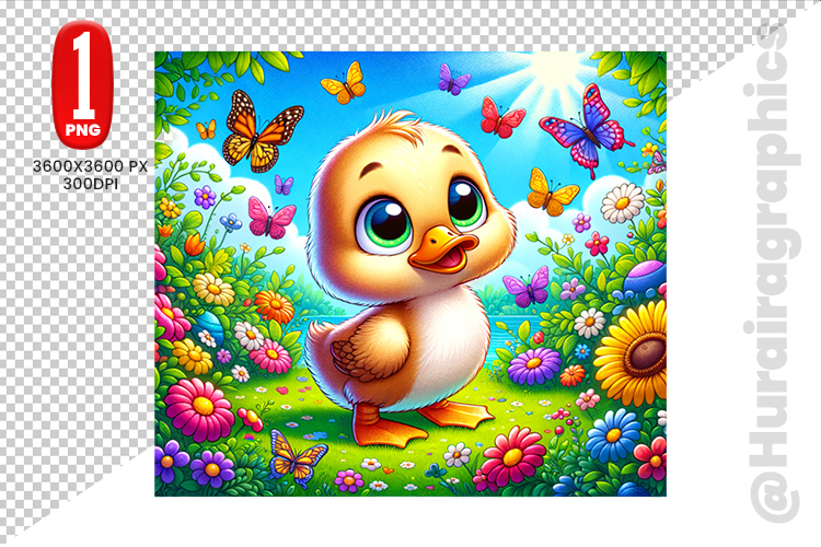 Cute Duck Clipart Image 3