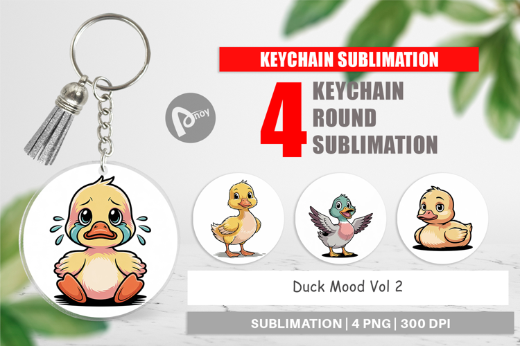 Keychain Duck Mood