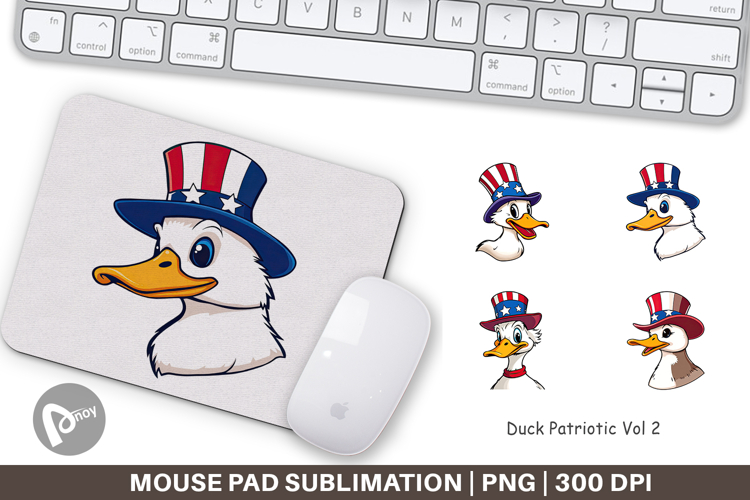 Mouse Pad Duck Patriotic