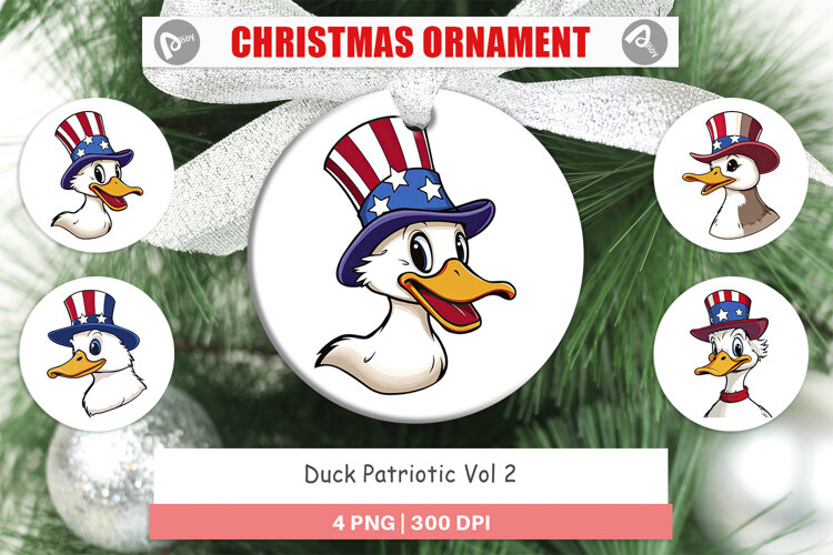 Ornament Duck Patriotic example image 1