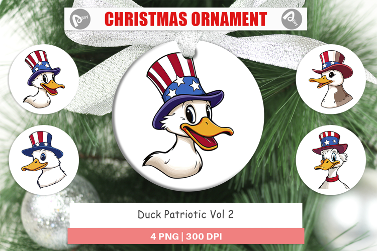 Ornament Duck Patriotic