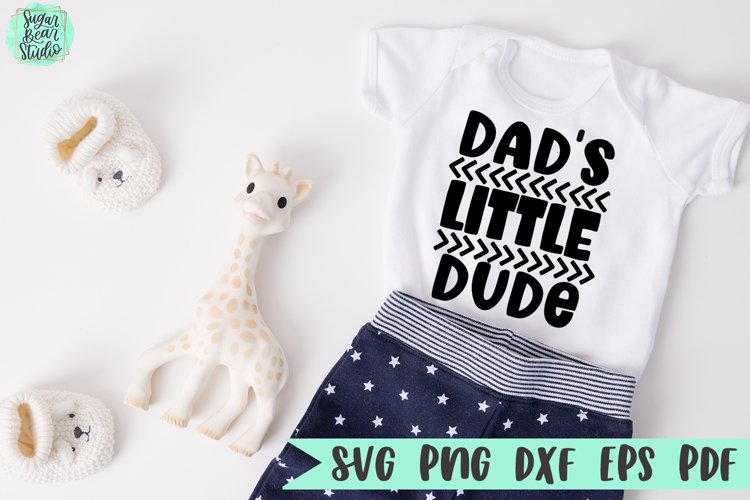 Dad's Little Dude | A Child SVG example image 1