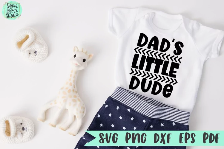Dad's Little Dude | A Child SVG