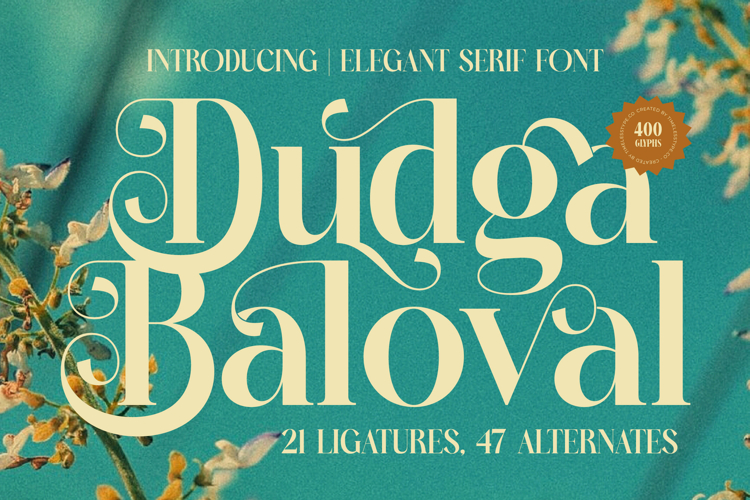 Dudga Baloval - Elegant Serif Font