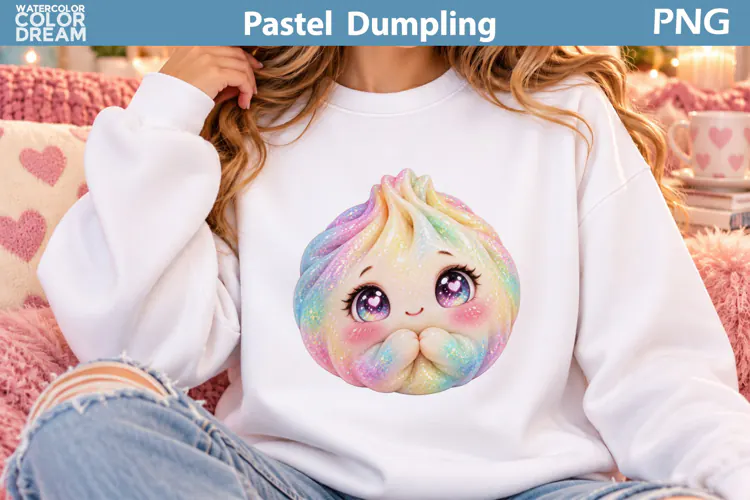 Pastel Rainbow Dumpling | Cute Kawaii Sublimation
