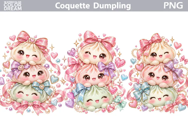 Coquette Dumling Clipart | Cute Sublimation