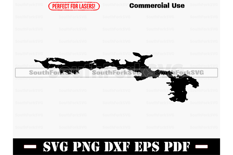 Dunlop Lake ON CA Ontario Canada Map Silhouette SVG PNG DX E